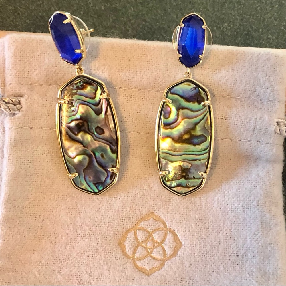 EUC Kendra Scott Statement Elle Earrings